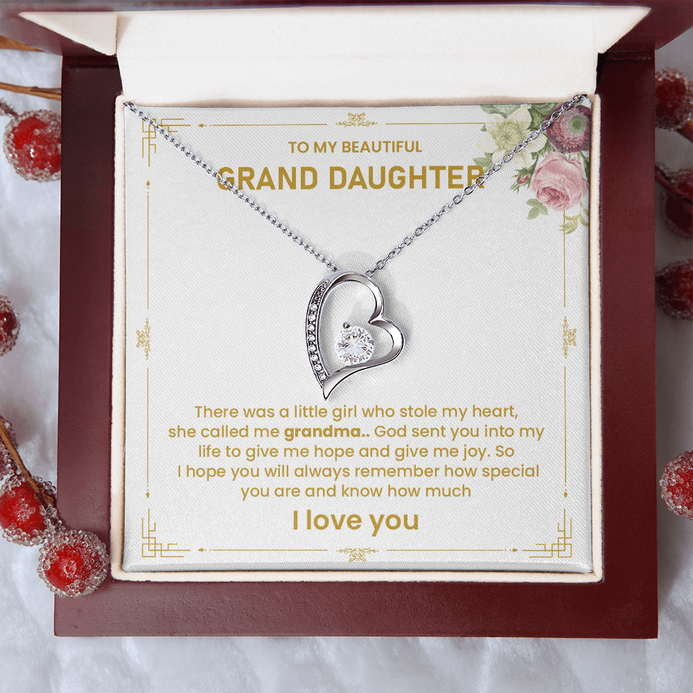 To my beautiful granddaughter there was a little girl who stole my heart.
