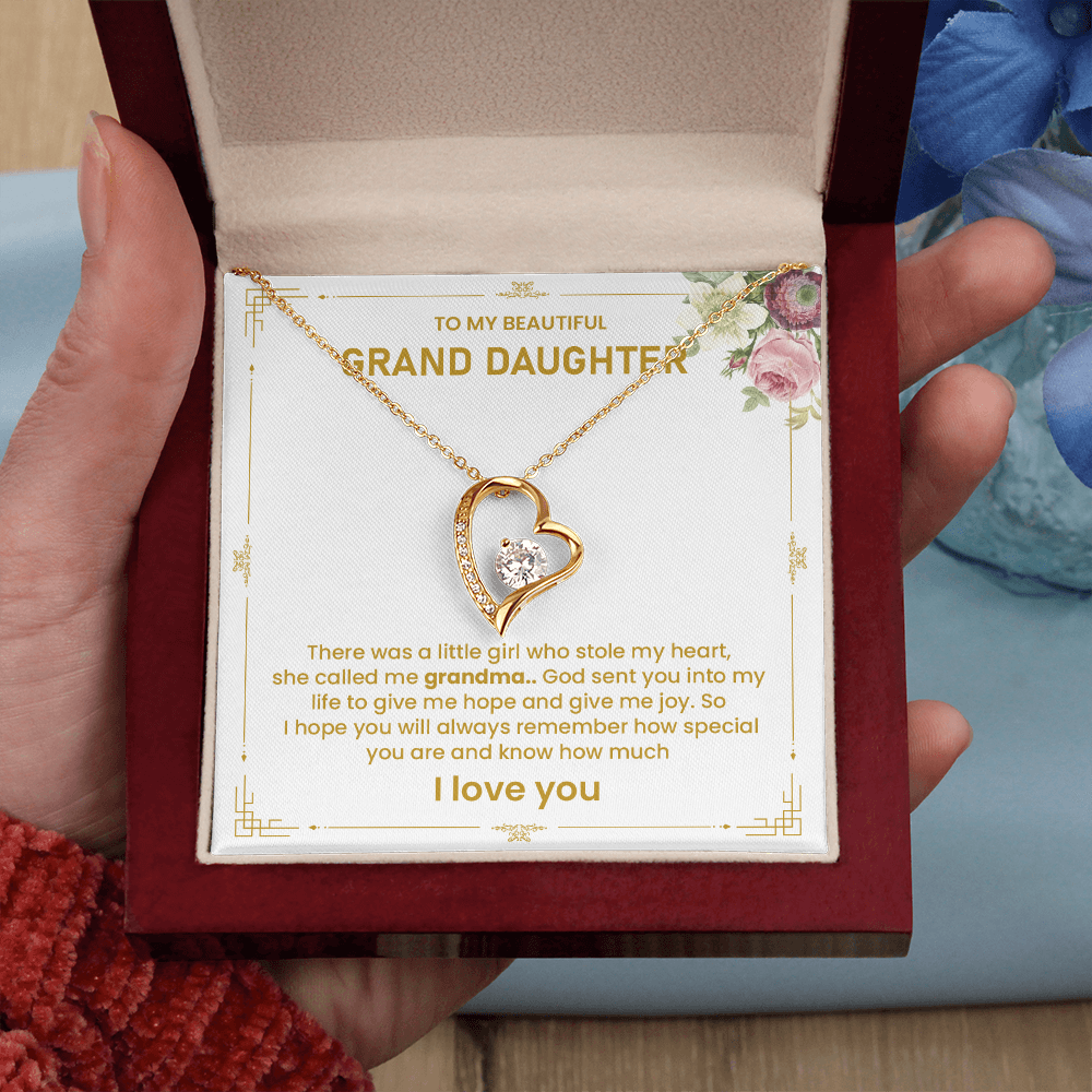 To my beautiful granddaughter there was a little girl who stole my heart.