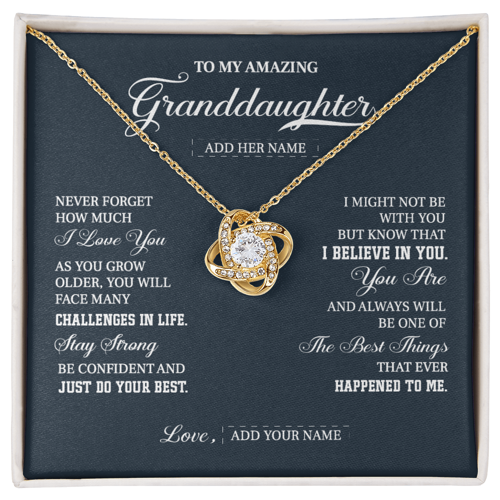 (Custom) To my amazing granddaughter  always remember you are my  sunshine life is filled  whit hard time and good time.V2