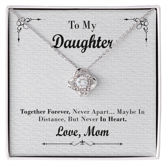 To my daughter necklace love, mom
