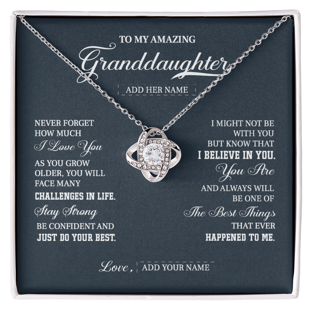 (Custom) To my amazing granddaughter  always remember you are my  sunshine life is filled  whit hard time and good time.V2