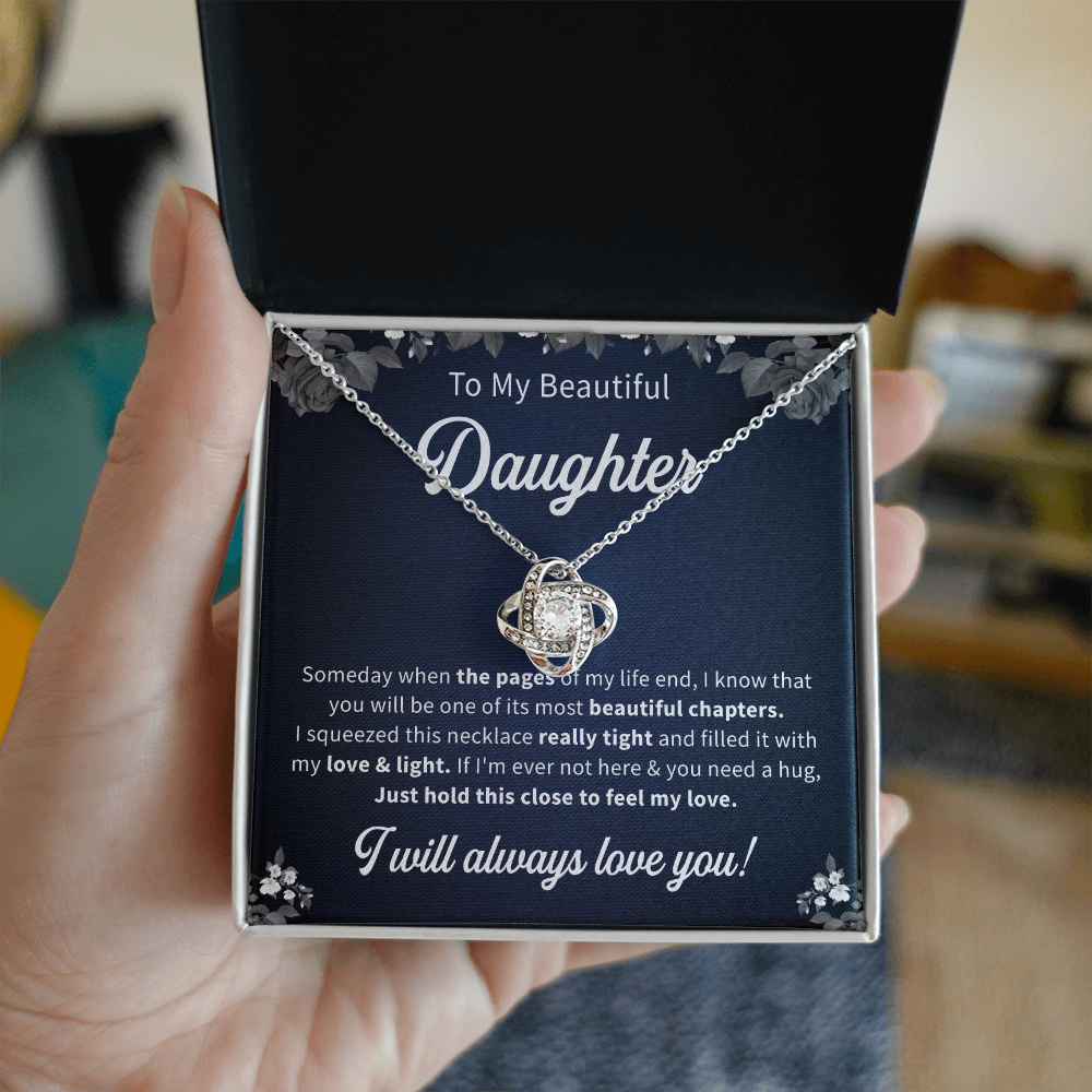 To my beautiful daughter necklace gift i will always love you