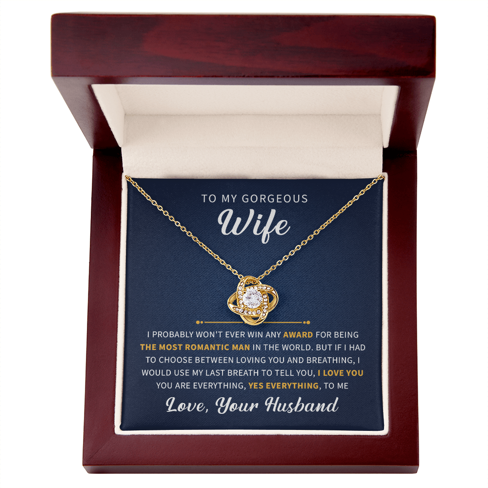 To my gorgeous wife necklace gift from husband