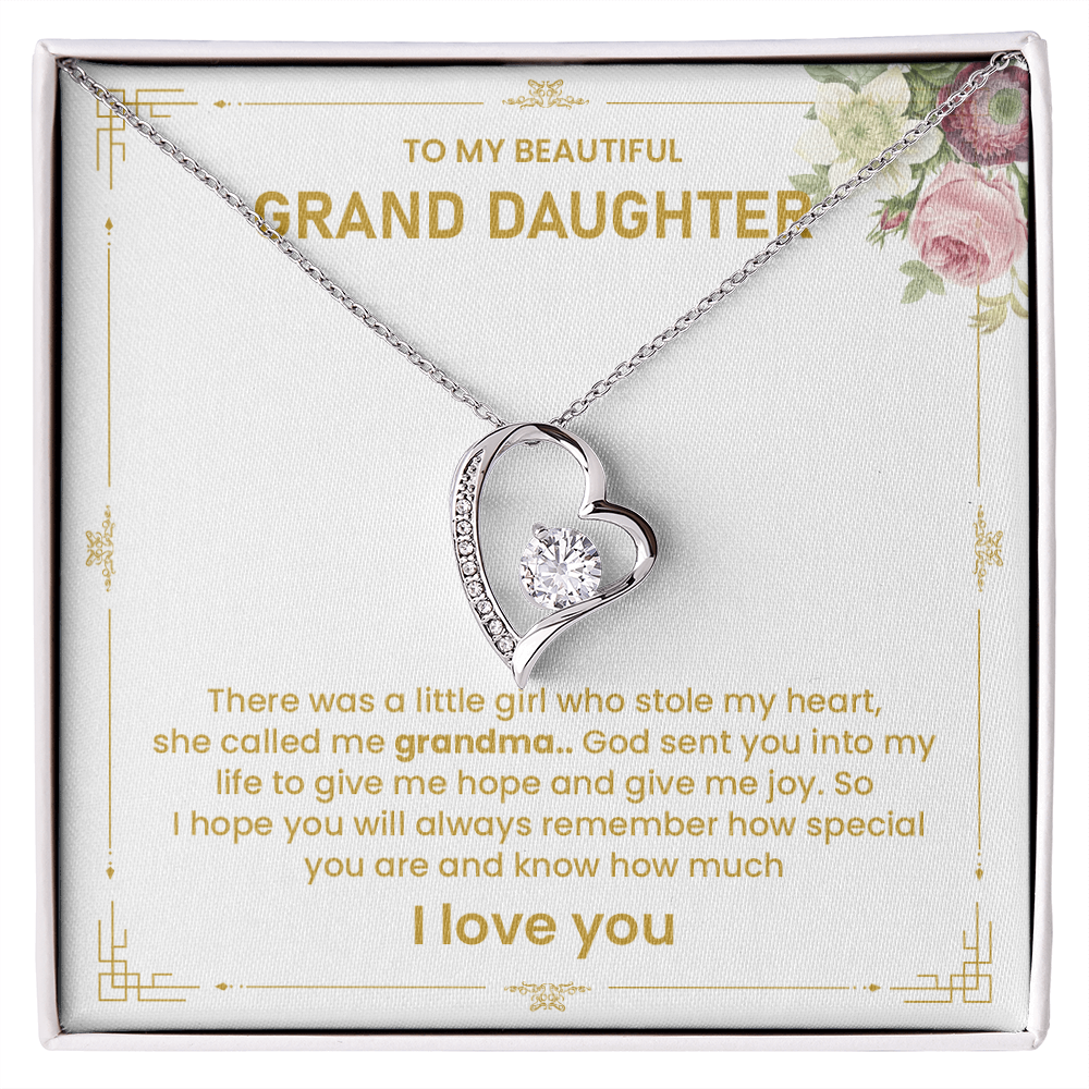 To my beautiful granddaughter there was a little girl who stole my heart.
