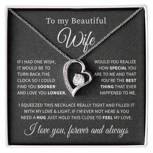 To my beautiful wife necklace if i had one wish.V3