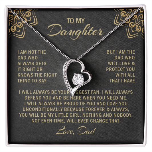 To my daughter i am not the dad who always gets it right or knows. (black)