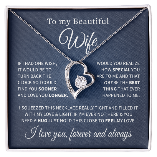 To my beautiful wife necklace if i had one wish.V2