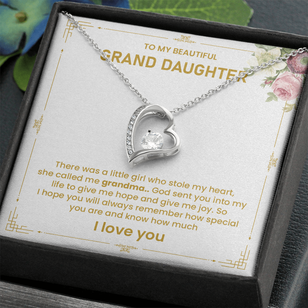 To my beautiful granddaughter there was a little girl who stole my heart.