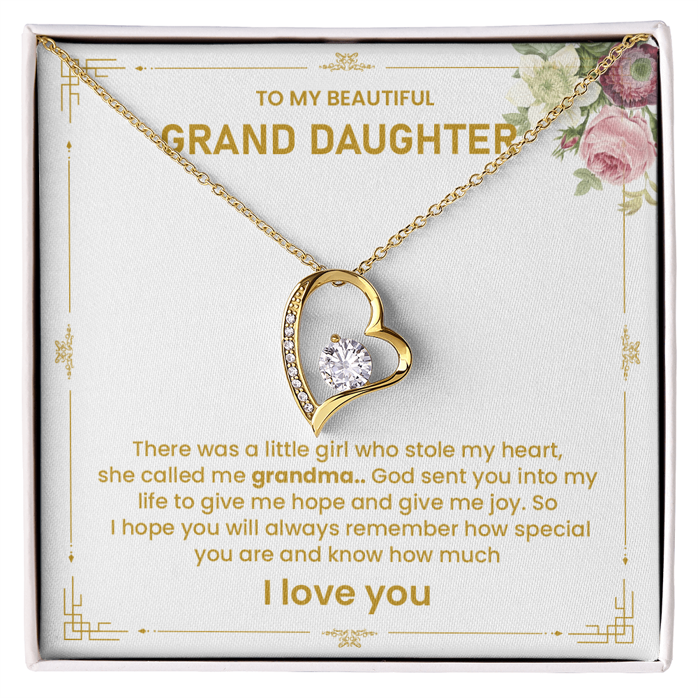 To my beautiful granddaughter there was a little girl who stole my heart.