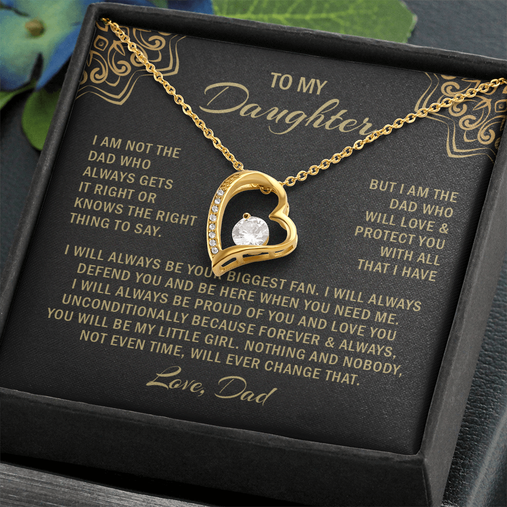 To my daughter i am not the dad who always gets it right or knows. (black)